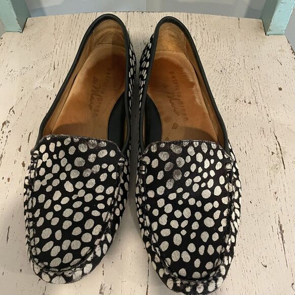 PATRICIA GREEN JILLIAN DRIVING MOCCASIN WOMENS SIZE 10M Hair Calf Cow READ DESC - Picture 8 of 11